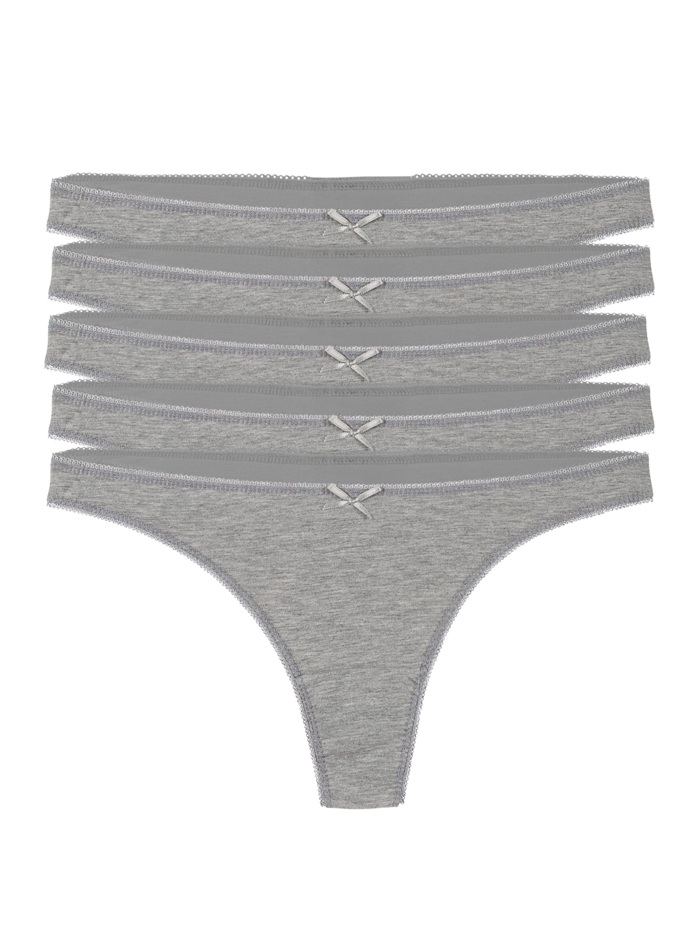 Yenita String in Grau: Vorderseite