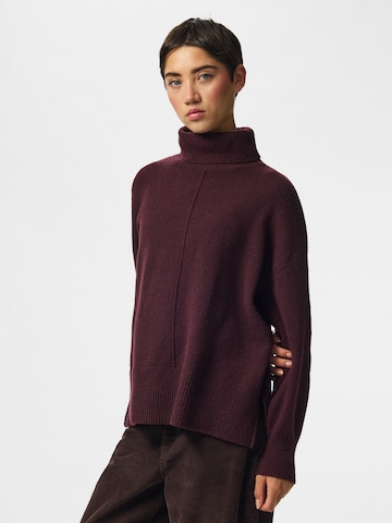 PIECES Sweater 'PCMALOU' in Red: front