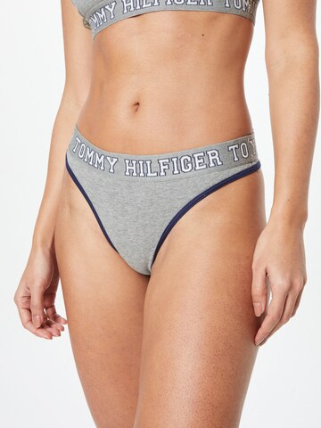 Tommy Hilfiger Underwear Thong in Grey: front