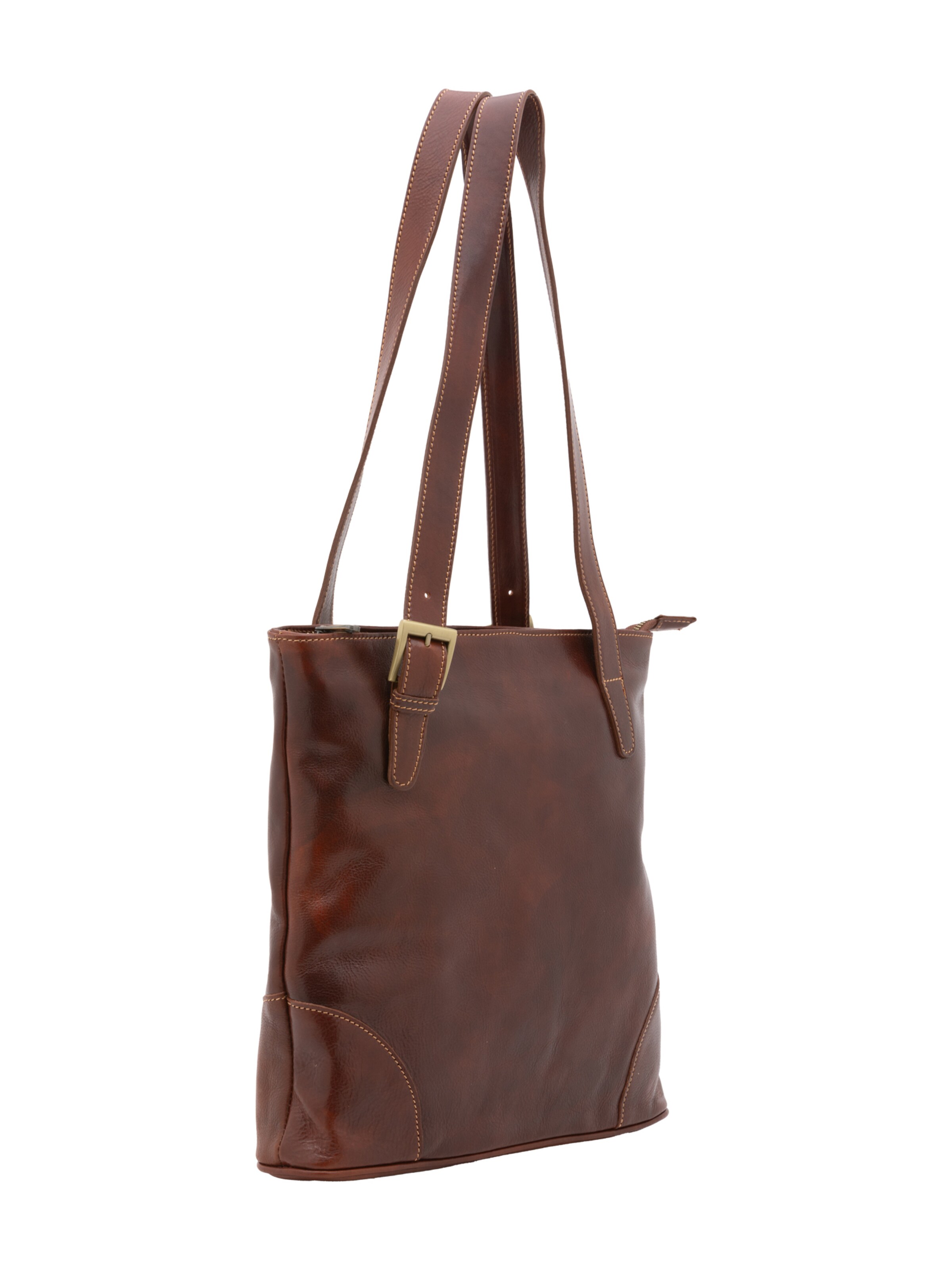 Borsa a spalla 'Borsa a Spalla Donna Pelle Vacchetta - Chiusura Zip' di I Fratelli in marrone