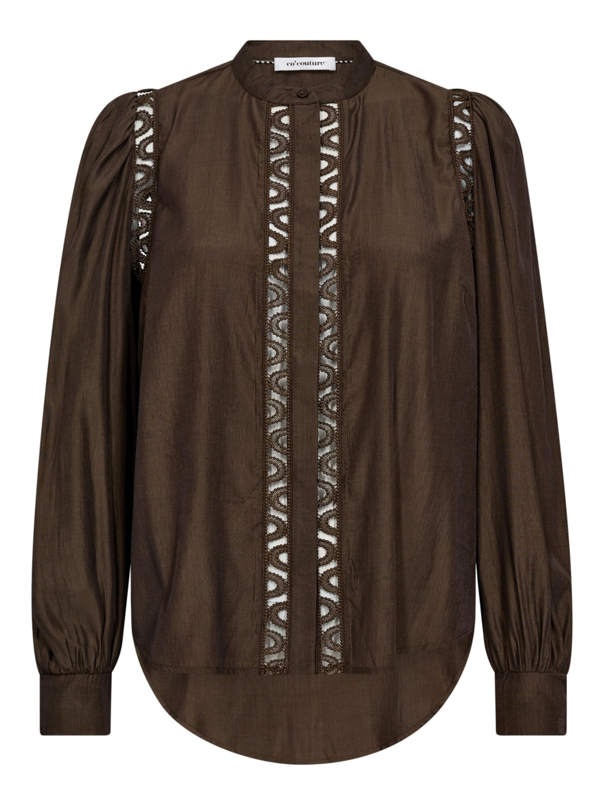 Camicia da donna 'Aila' co'couture di colore marrone, Visualizzazione prodotti