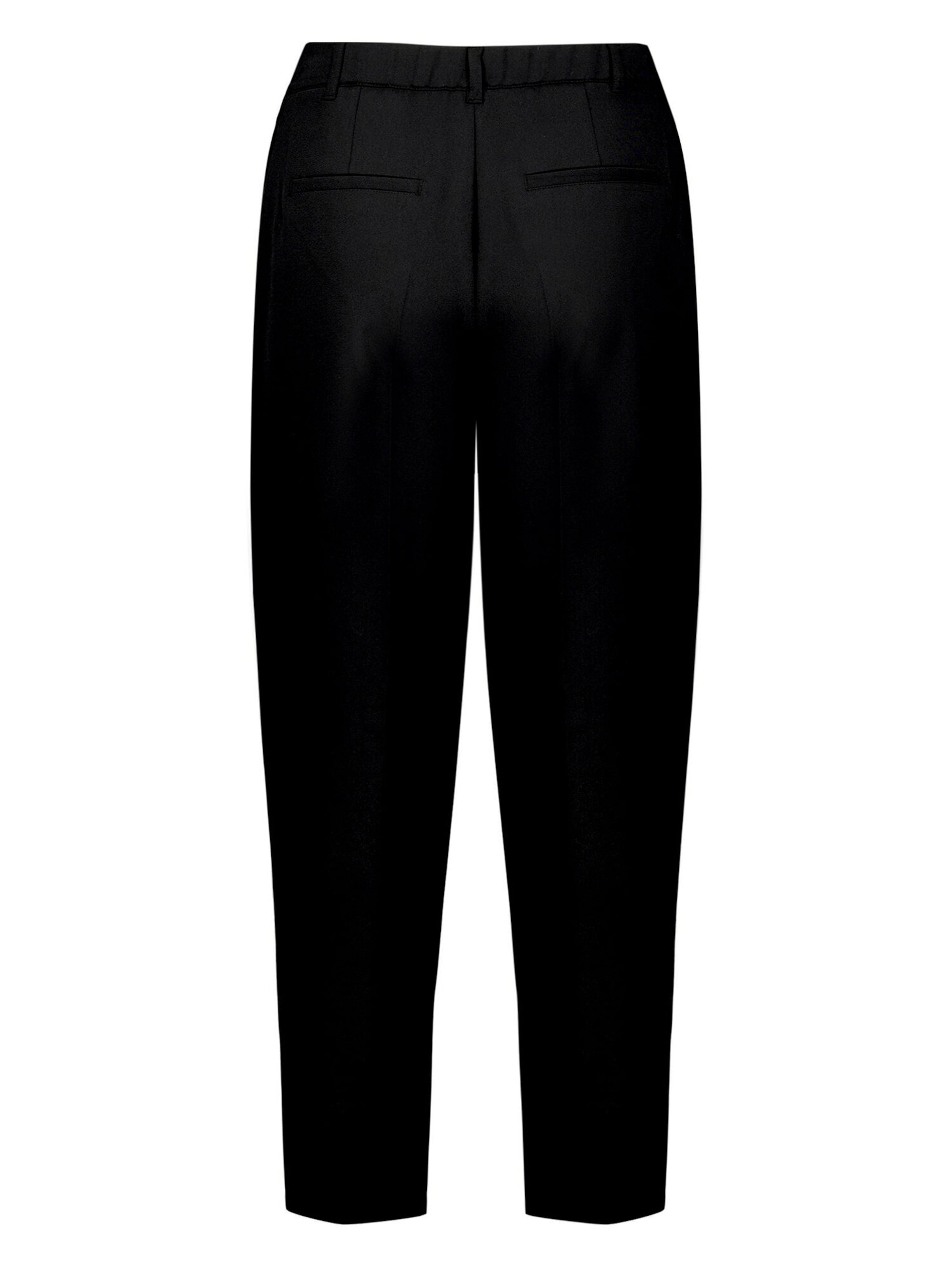 regular Pantaloni con pieghe di zero in nero