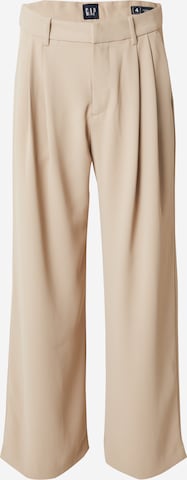 Wide Leg Pantalon à pince '365' GAP en beige : devant