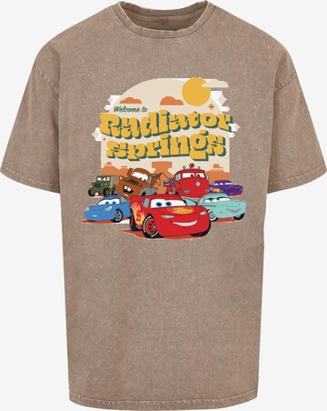 ABSOLUTE CULT Shirt 'Cars - Radiator Springs Group' in Groen: voorkant