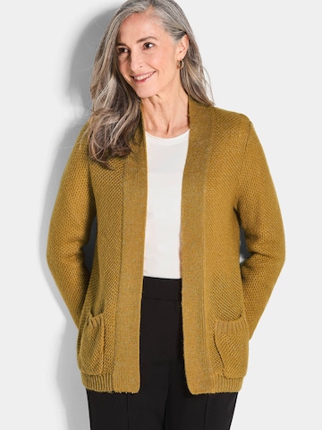 Goldner Strickjacke in Gelb: Vorderseite