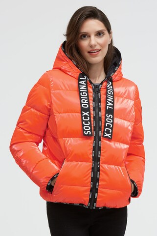 Soccx Winter Jacket in Orange: front