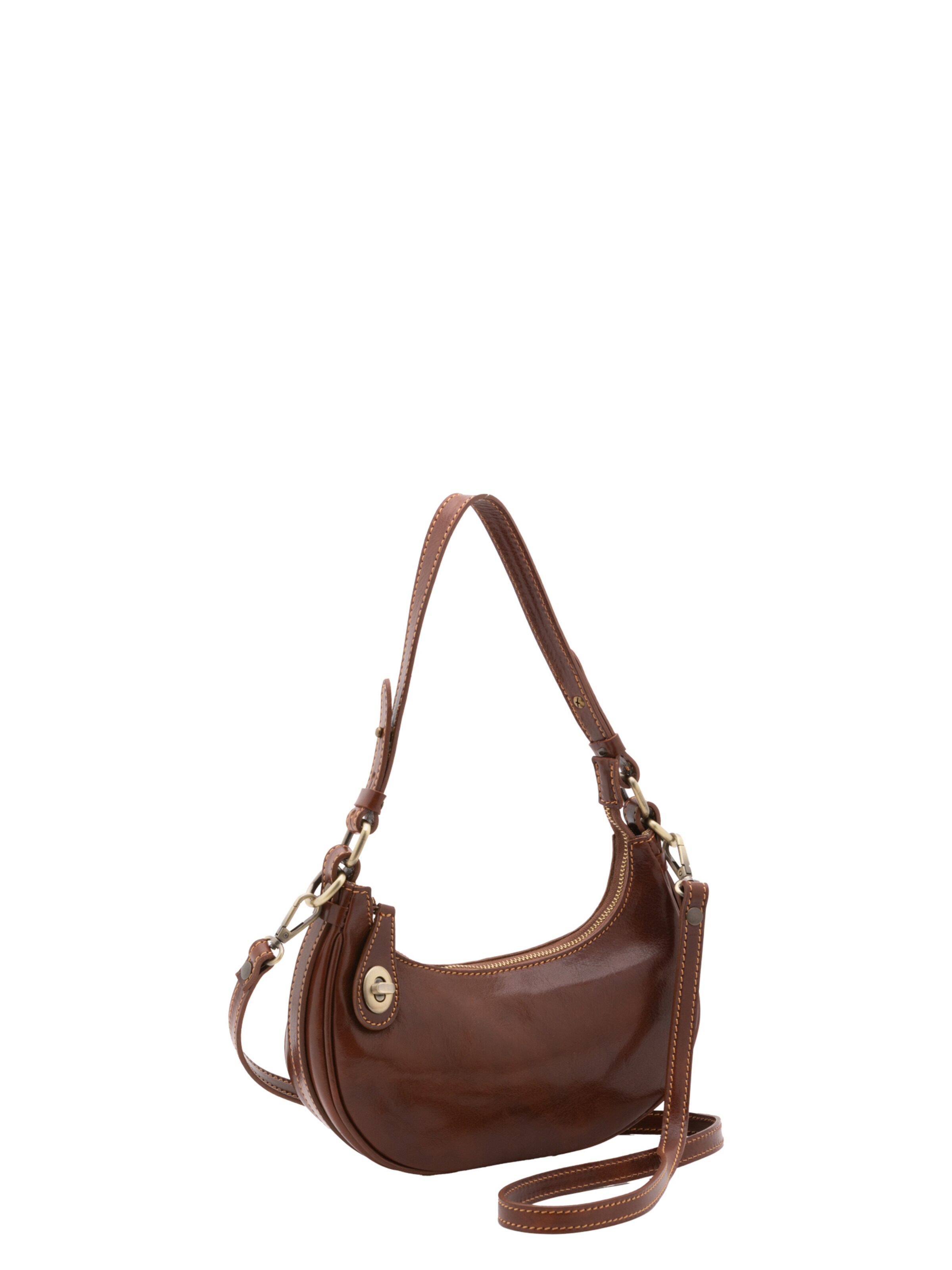 Viola Castellani Shoulder Bag in Brown: front