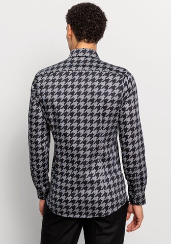 OLYMP Regular fit Button Up Shirt in Grey