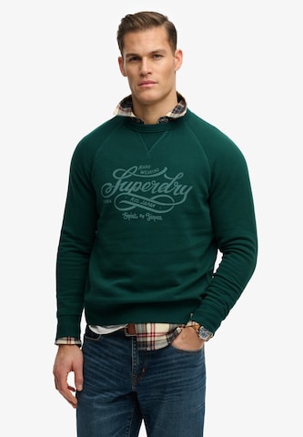 Sweat-shirt Superdry & Co en vert : devant