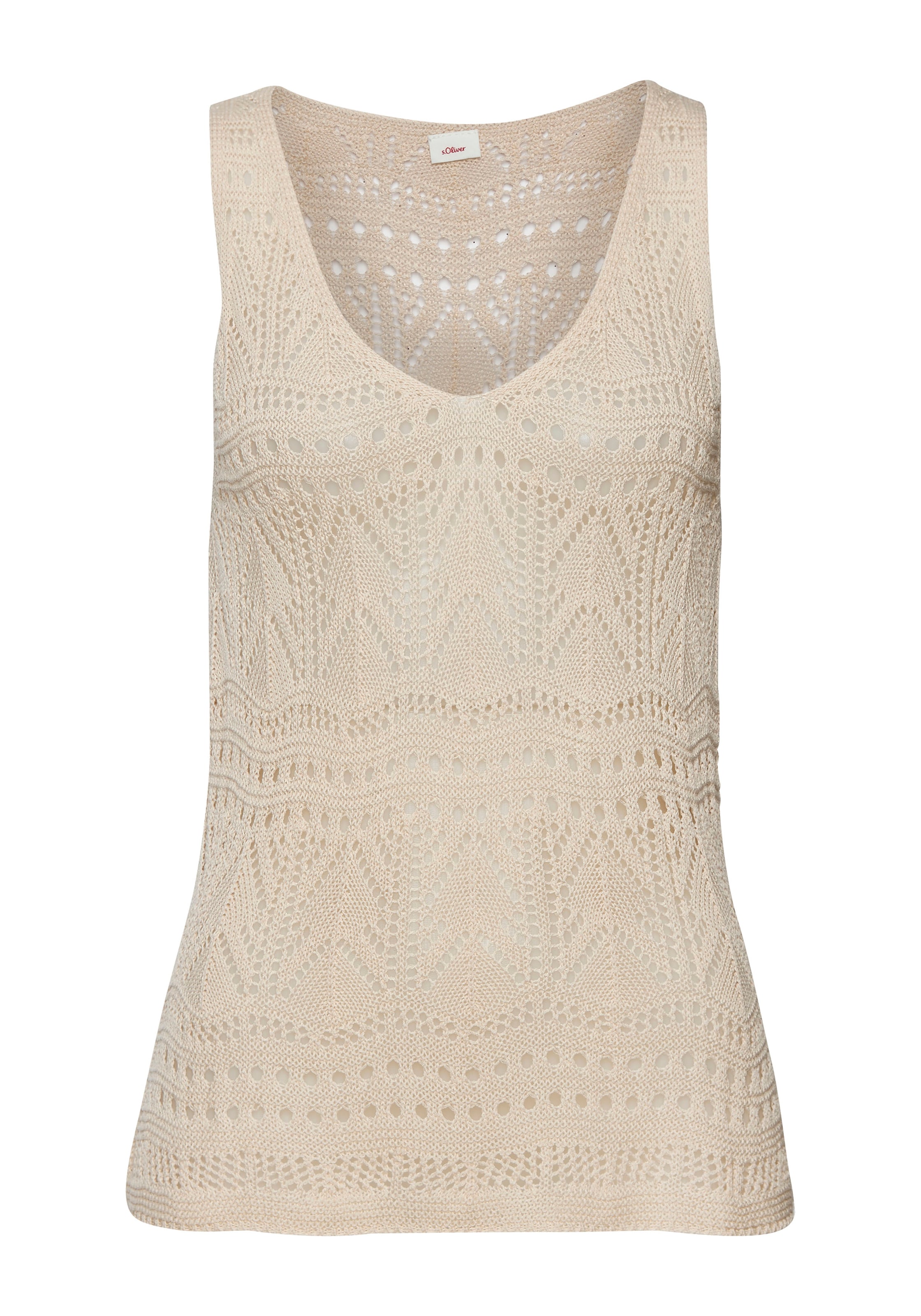 bēšs s.Oliver Adīts topiņš: no priekšpuses