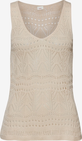 s.Oliver Knitted Top in Beige: front