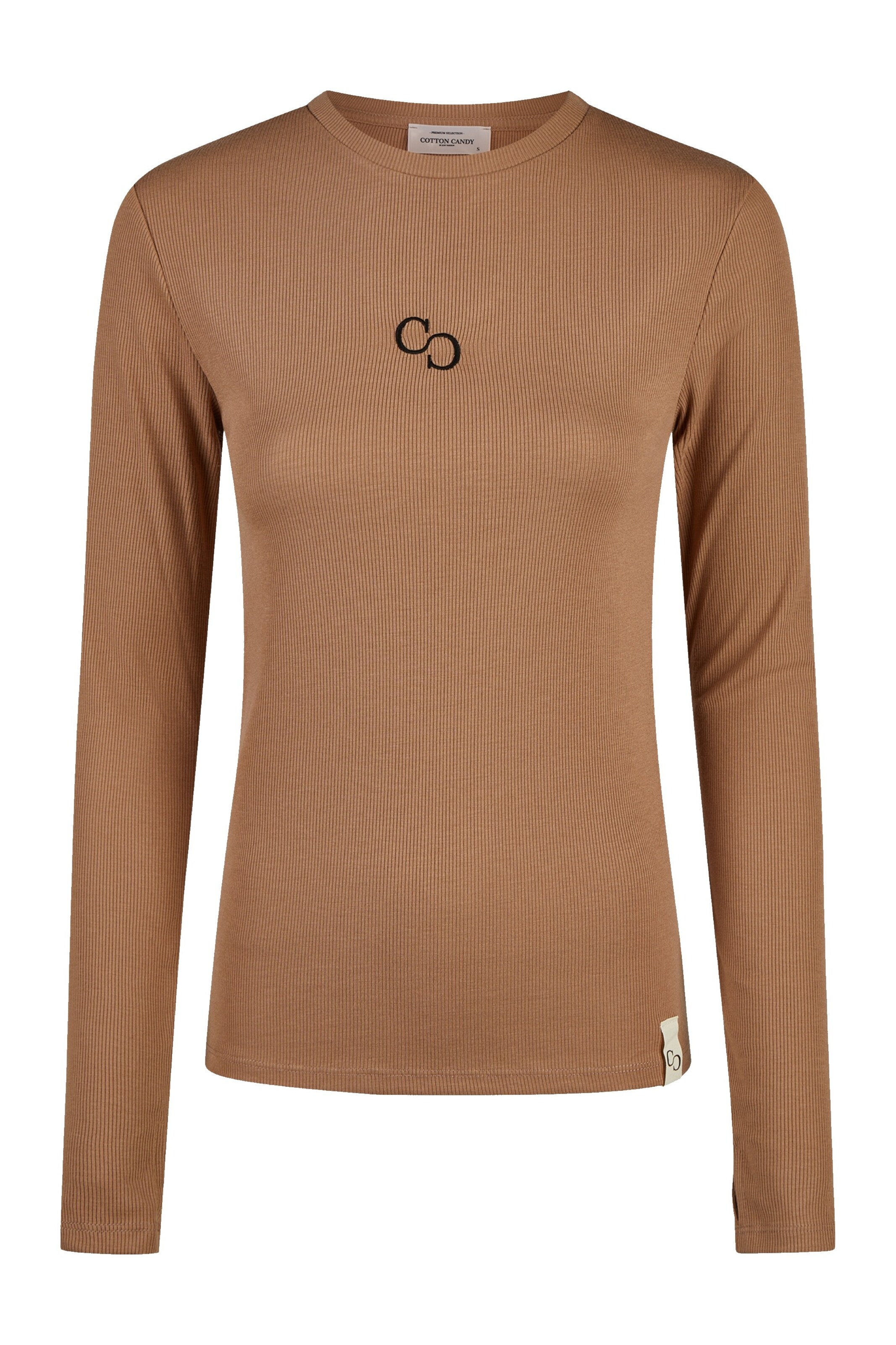 Cotton Candy Shirt in Bruin: voorkant