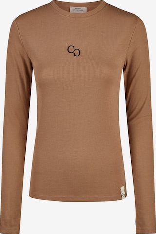 Cotton Candy Langarmshirt in Braun: Vorderseite