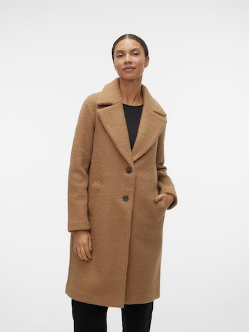 VERO MODA Between-Seasons Coat 'ANNY' in Brown: front