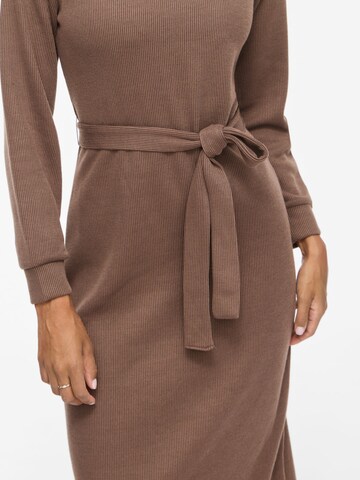 VILA Knit dress 'VIEMMY' in Brown