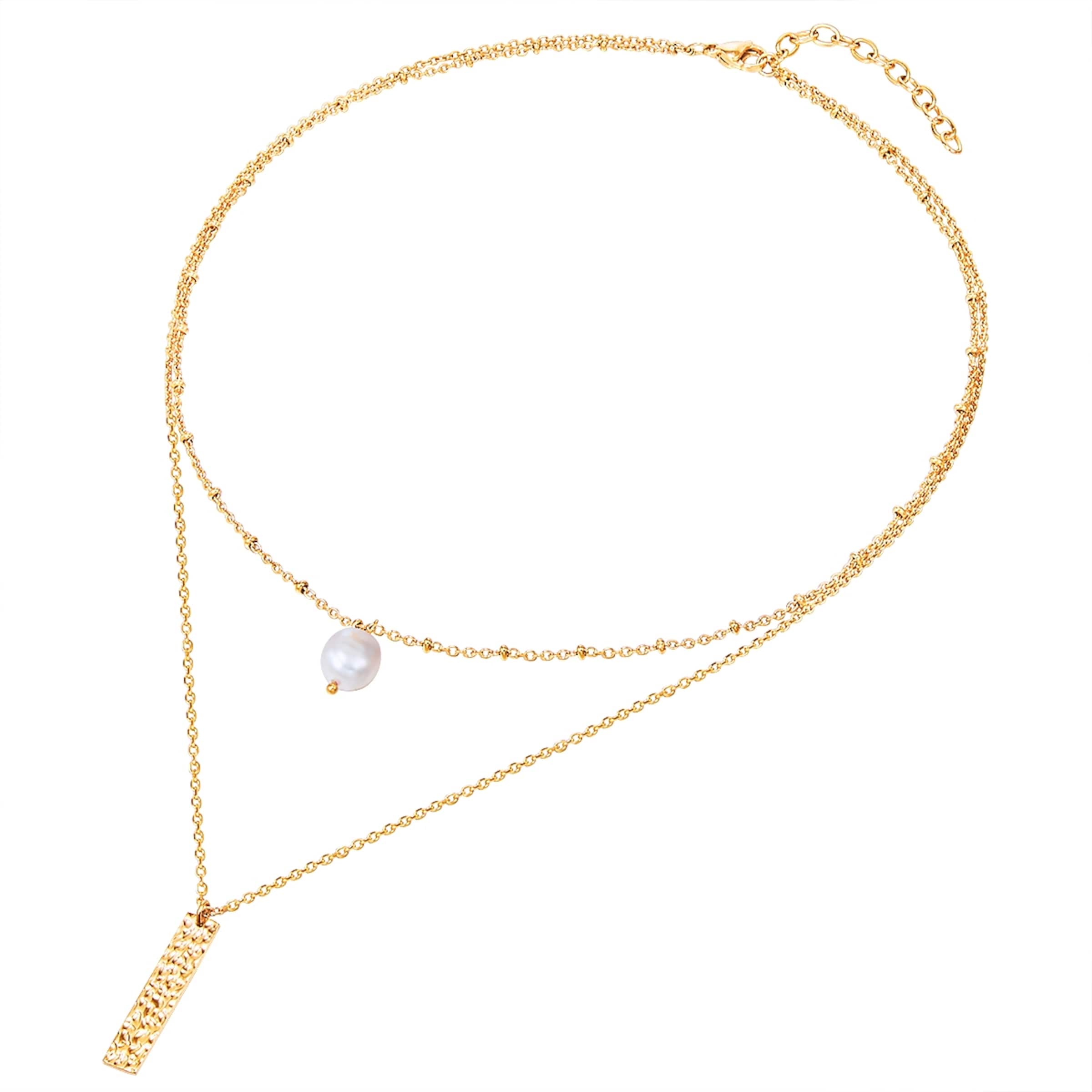 Valero Pearls Ketting in Goud: voorkant