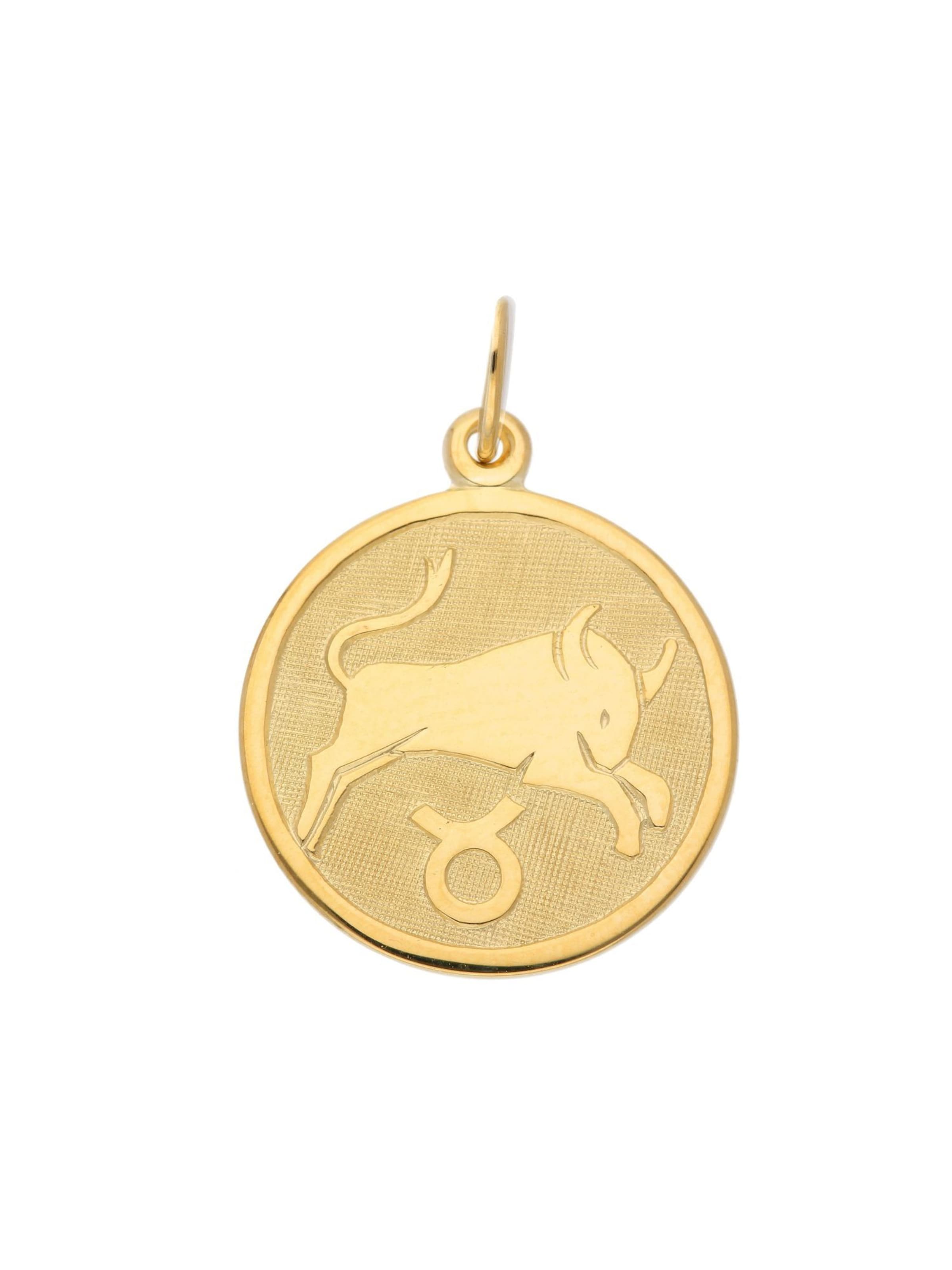 Adelia´s Pendant in Gold: front