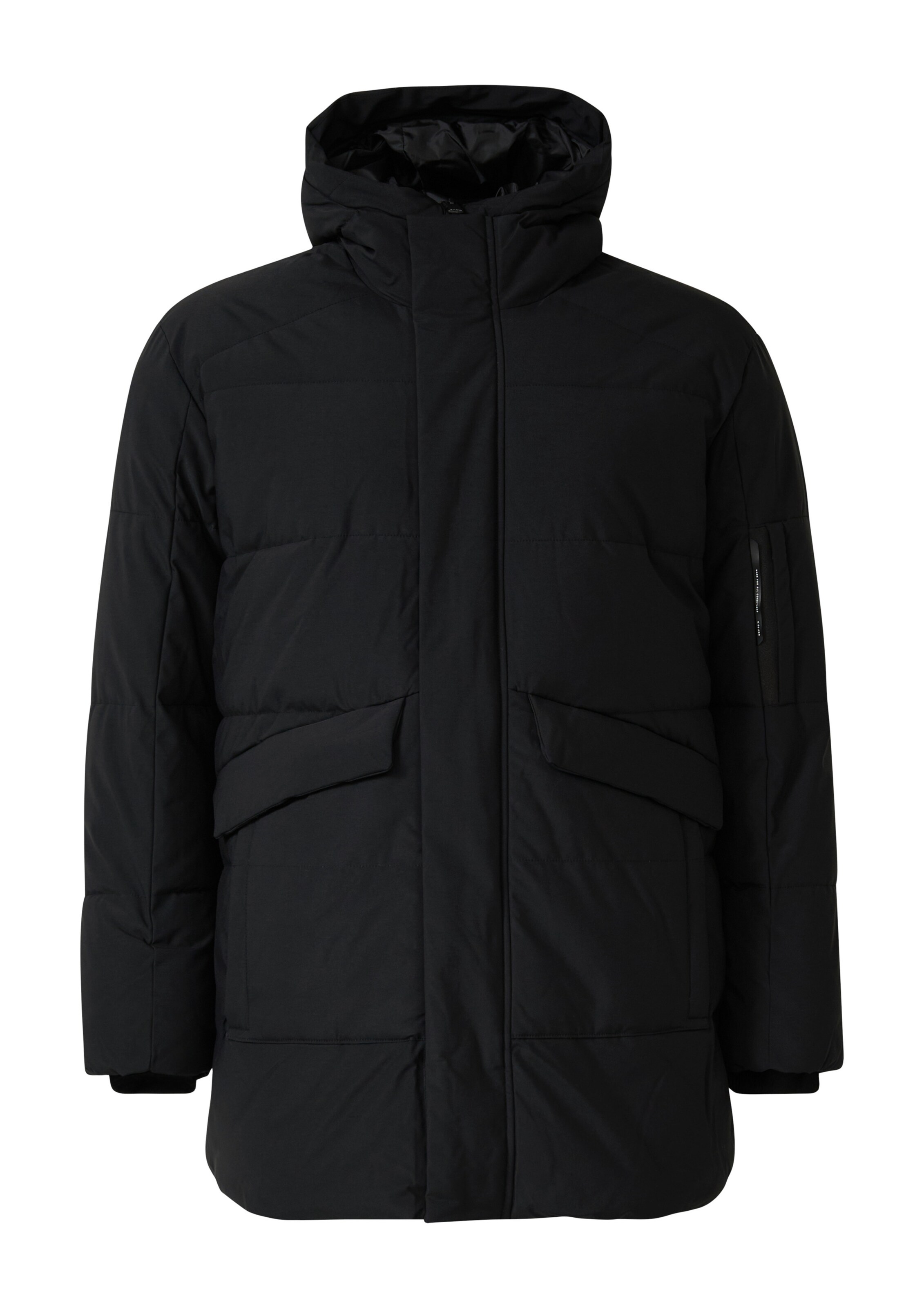 s.Oliver Winterparka in Schwarz: Vorderseite