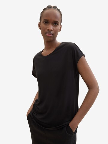 T-shirt TOM TAILOR DENIM en noir : devant