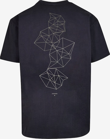 F4NT4STIC T-Shirt 'Geometric Abstract' in Blau