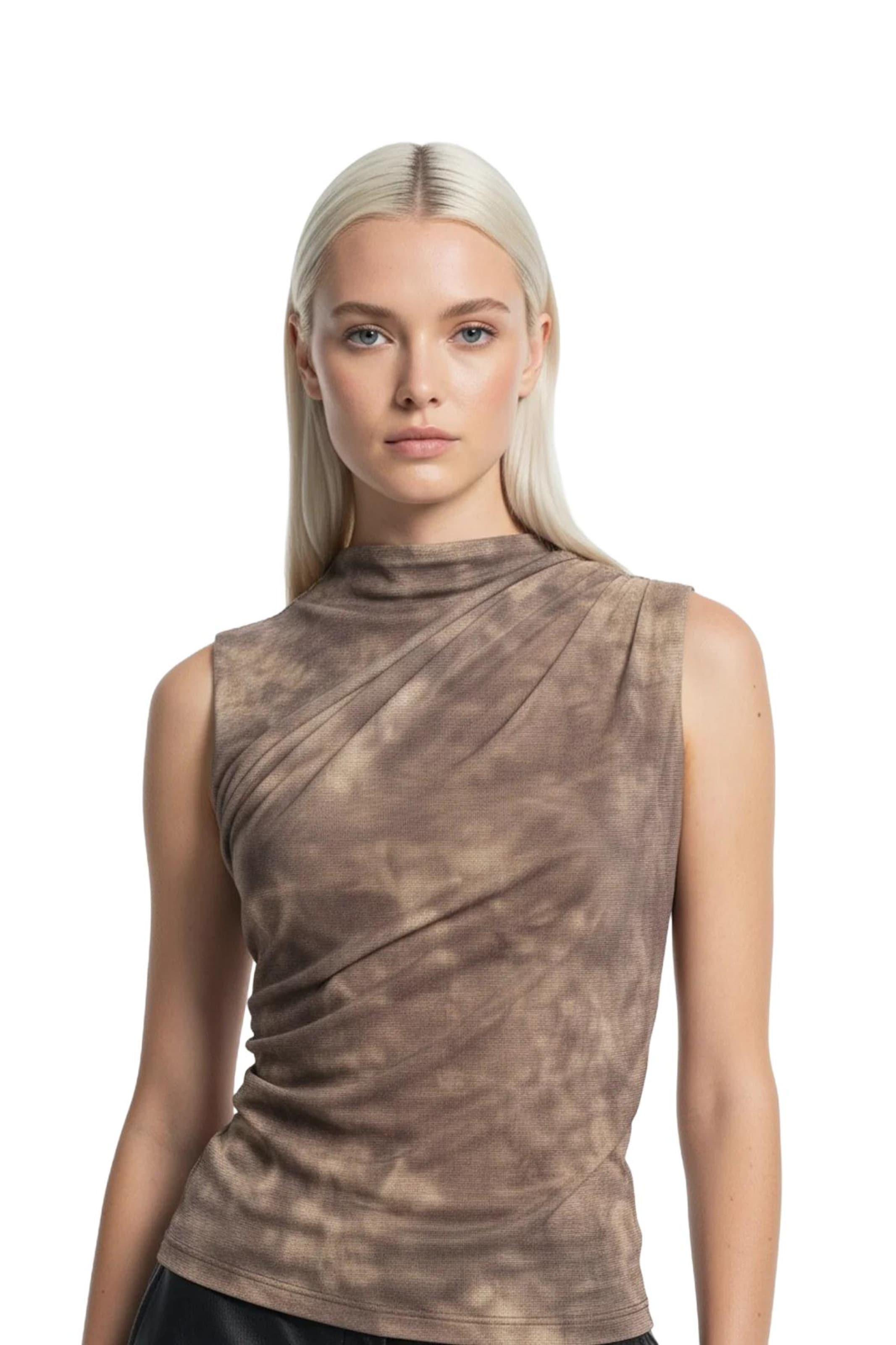 No Matter What Blouse in Brown: front