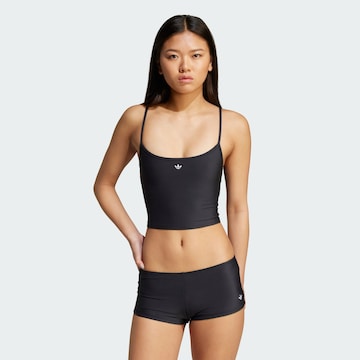 ADIDAS PERFORMANCE Bustier Sportbikinitop in Zwart: voorkant