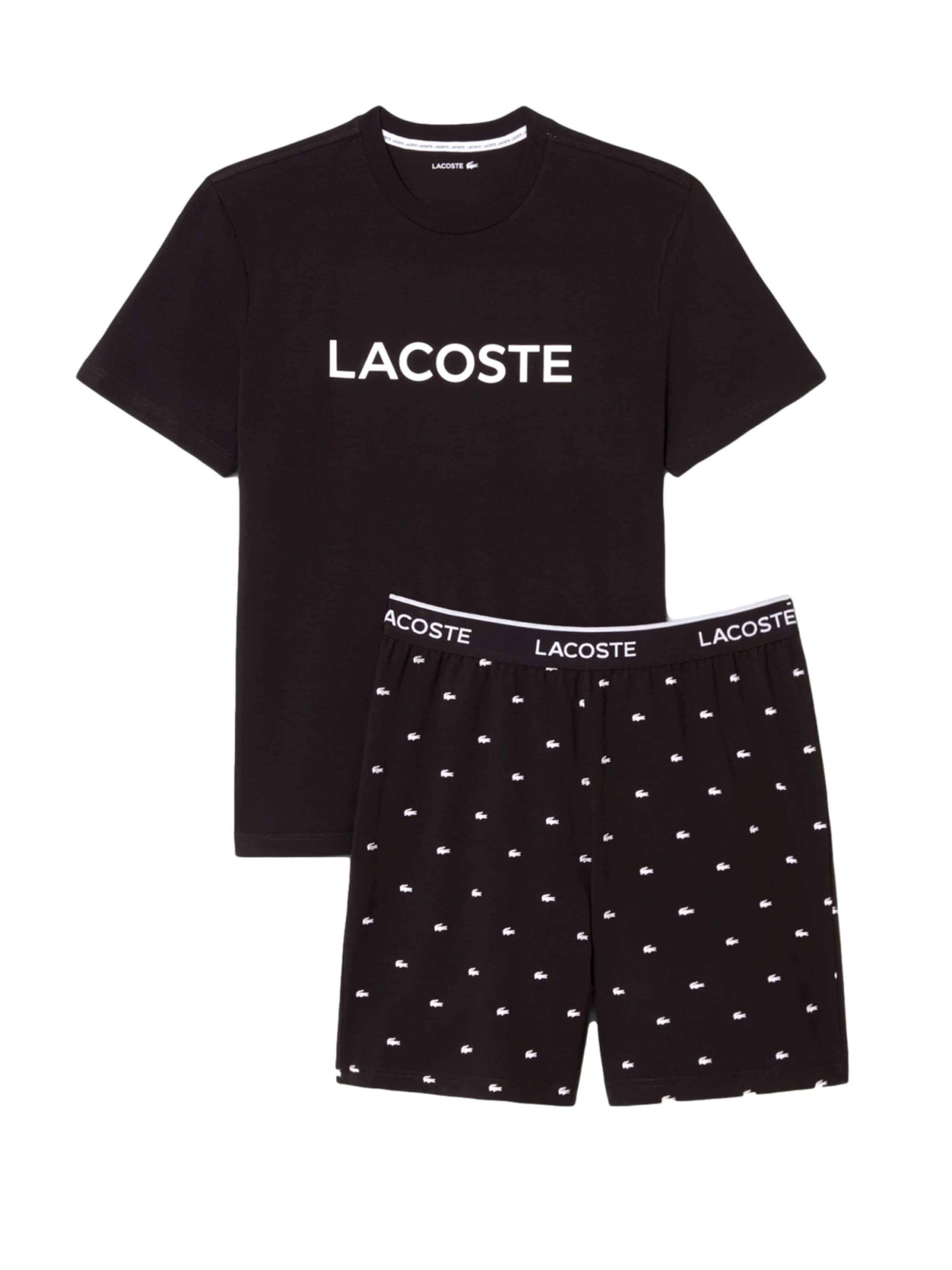 Pigiama corto LACOSTE di colore nero, Visualizzazione prodotti