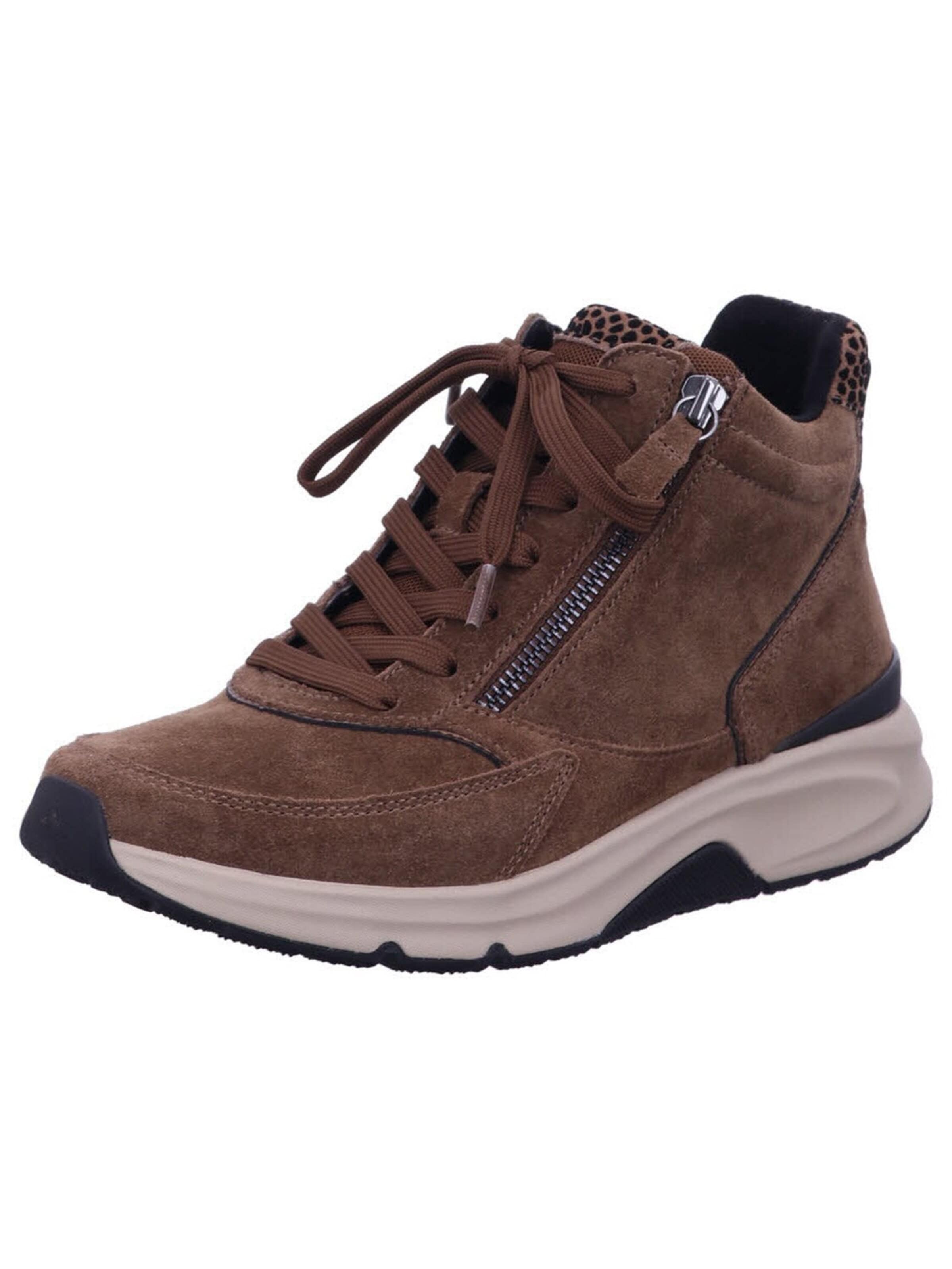 GABOR Sneaker high 'Sneaker High Damen 0803.02.003 Rauleder in braun'‌‌‌‌‌‌‌‌‌‌ in Braun: Vorderseite