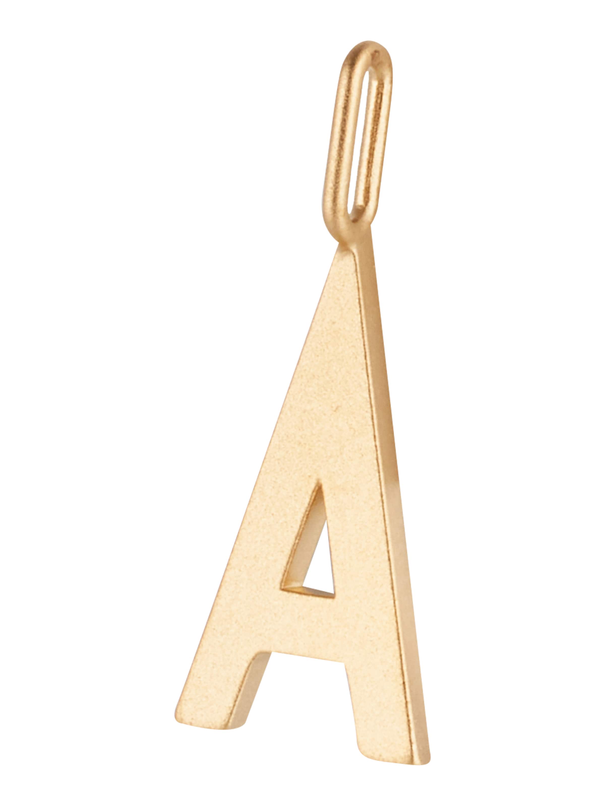 Design Letters Hangers in Goud: voorkant