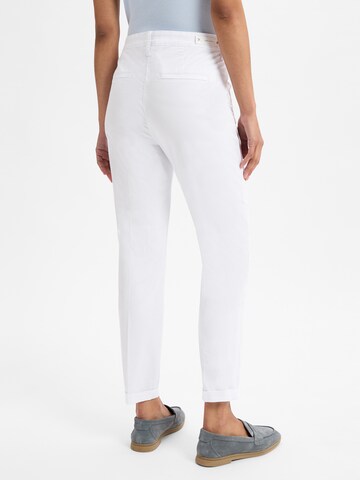 Coupe slim Pantalon 'Summer Spirit' MAC en blanc