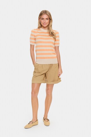 SAINT TROPEZ - Jersey 'Mila' en beige