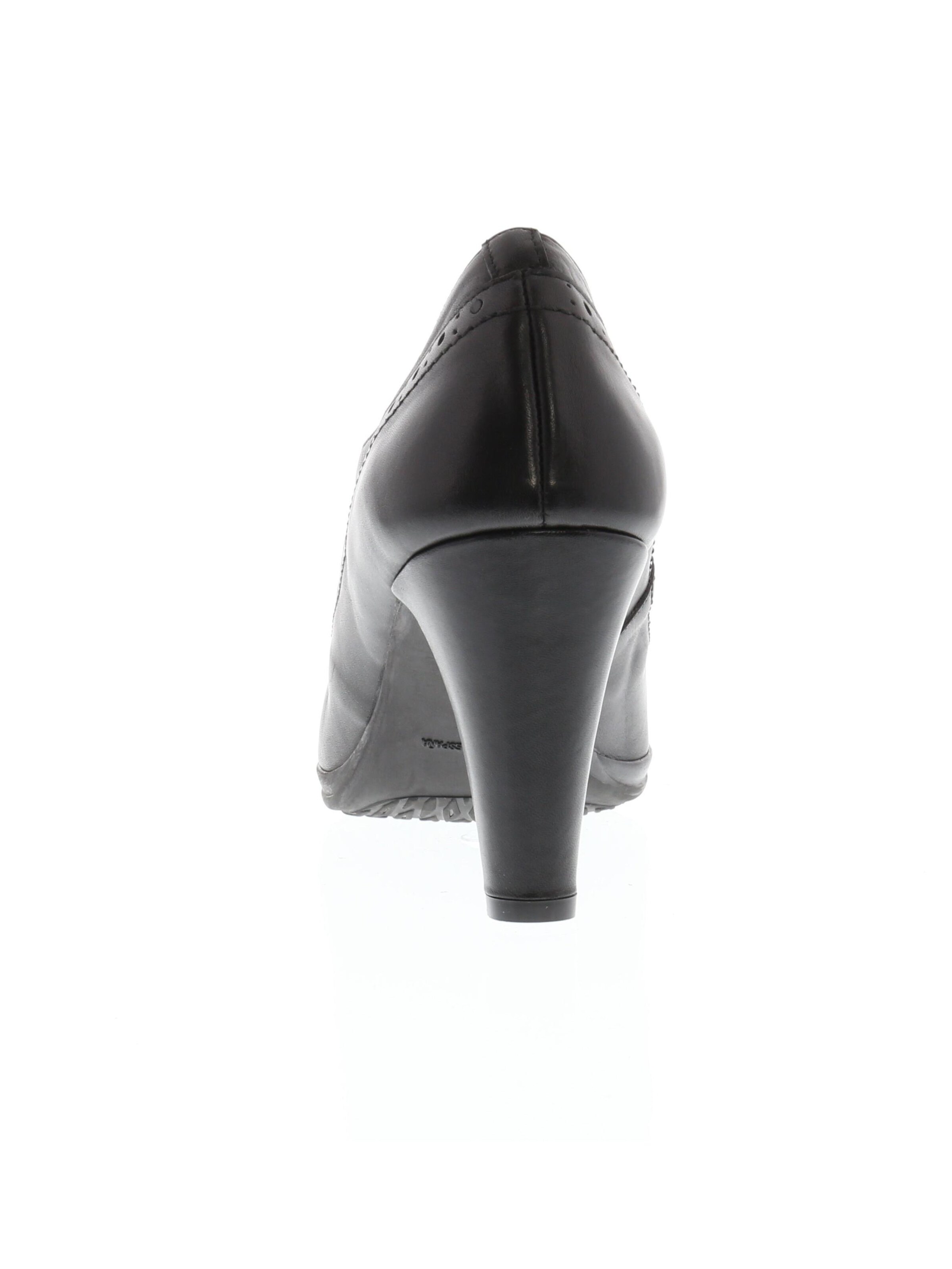 XAVER LUIS Schuhmanufaktur Hochfrontpumps 'Sophia' in Schwarz