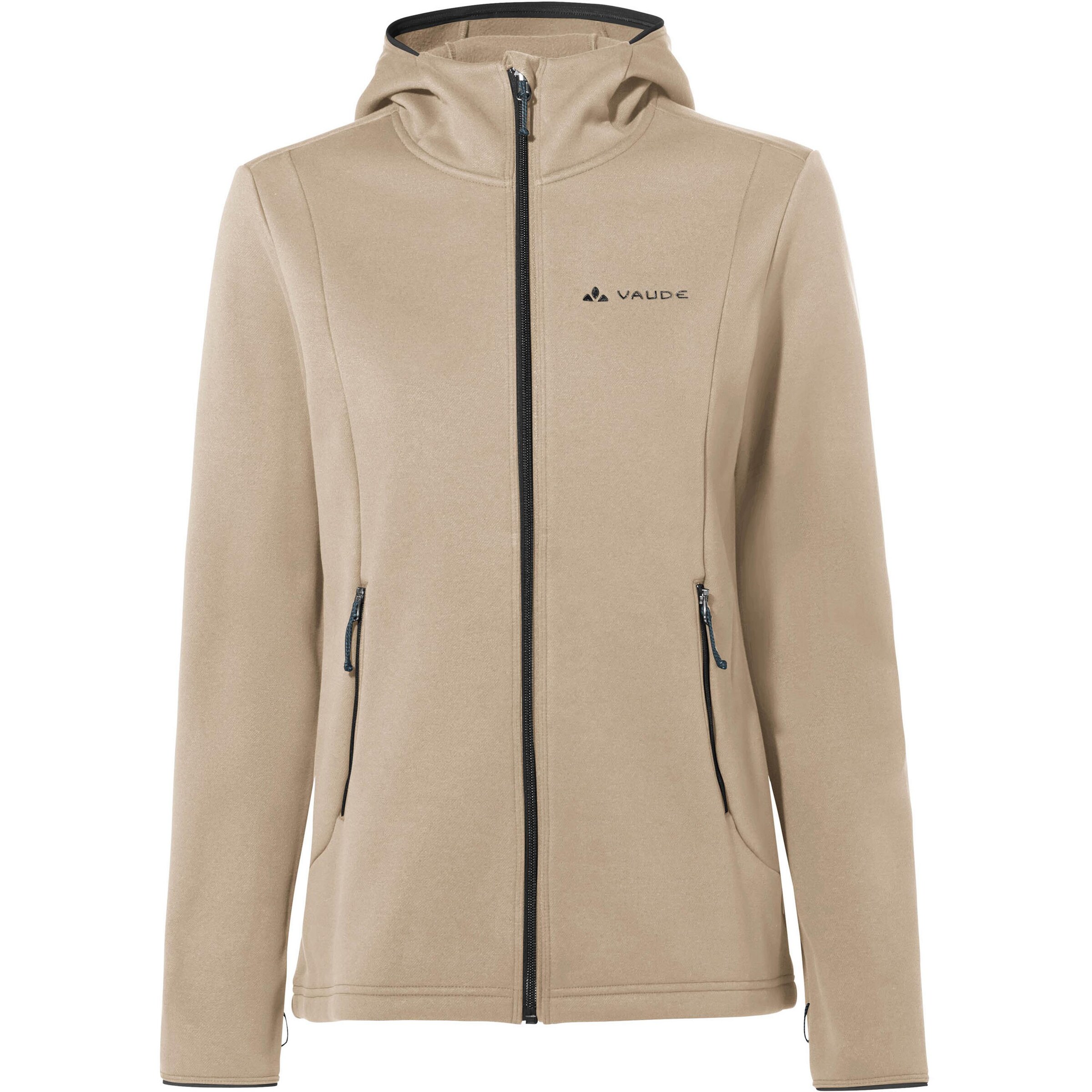 VAUDE Funktionsfleecejacke 'Idris' in Beige: Vorderseite
