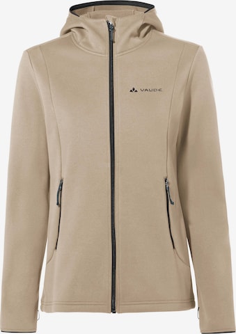 VAUDE Funktionsfleecejacke 'Idris' in Beige: Vorderseite
