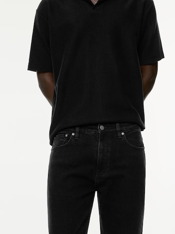 Pull&Bear Slimfit Jeans i sort