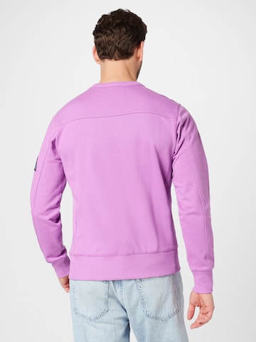 Calvin Klein Jeans Klasický střih Mikina – fialová