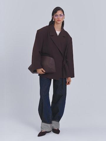 Blazer 'WRAP OVERSIZED BLAZER' AEMMI en marron