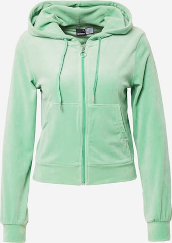 Gina Tricot - Sudadera con cremallera 'Melinda' en verde: frente