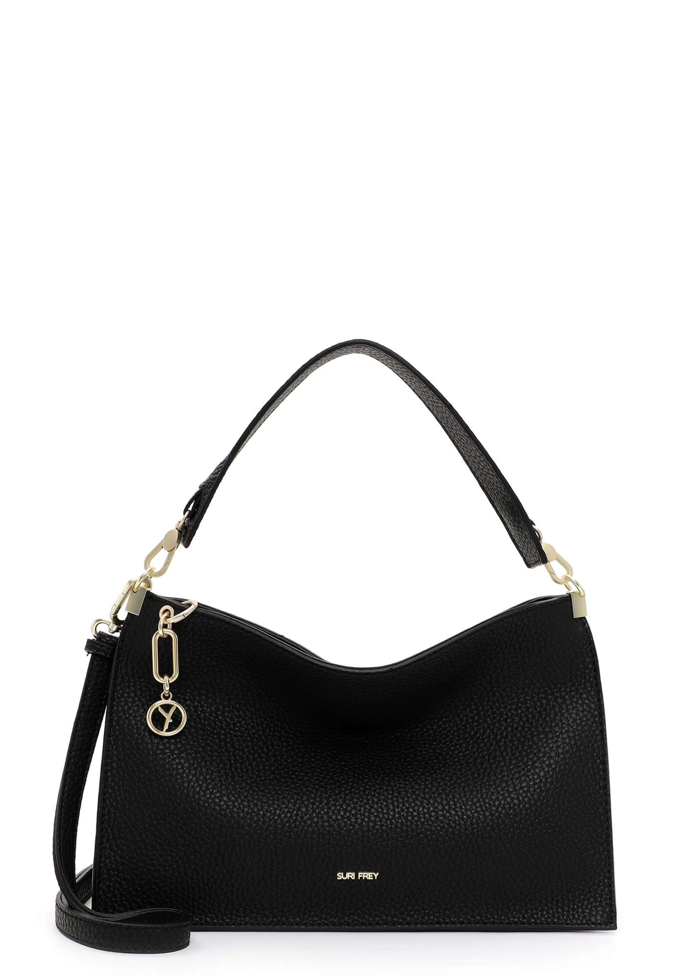 Borsa a spalla 'Gwenny' di Suri Frey in nero: frontale