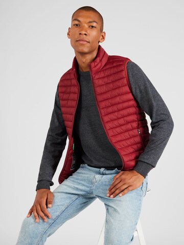 Gilet UNITED COLORS OF BENETTON en rouge : devant