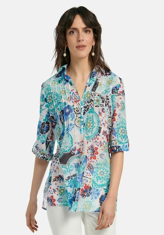 Peter Hahn Blouse in Blue: front