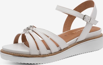 Tamaris - Sandálias com tiras em branco: frente