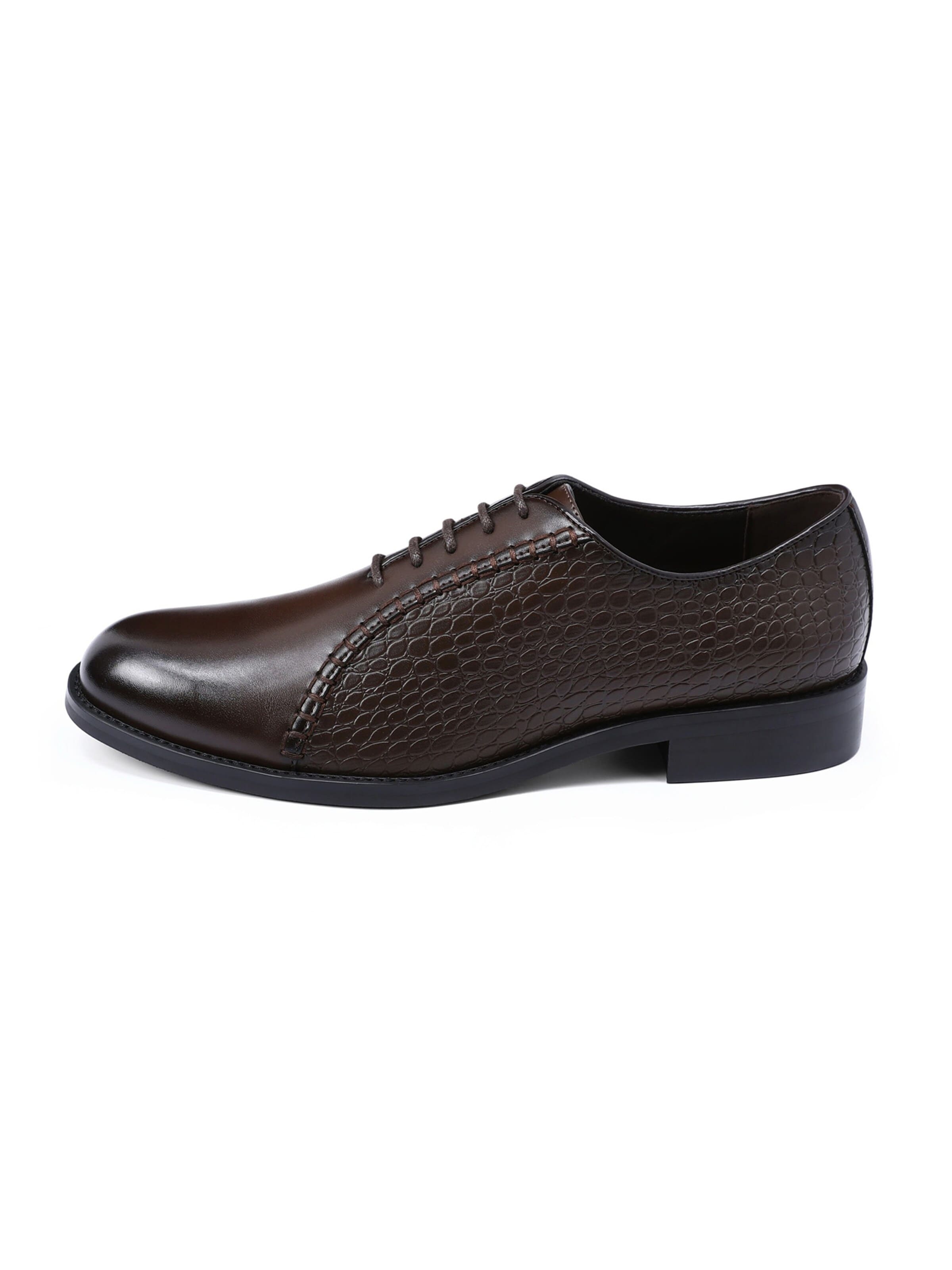 ALLTHEMEN Lace-Up Shoes 'Gleichgewicht' in Brown