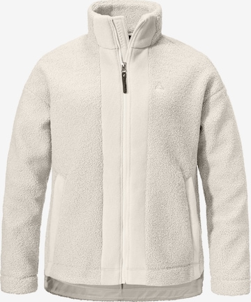 Schöffel Functionele fleece jas 'Kalmor' in Beige: voorkant