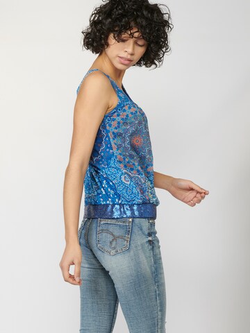 KOROSHI Top in Blau