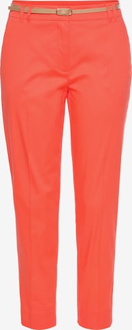 Coupe slim Pantalon chino VIVANCE en orange : devant