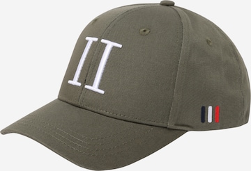 Les Deux - Gorra 'Encore' en verde: frente