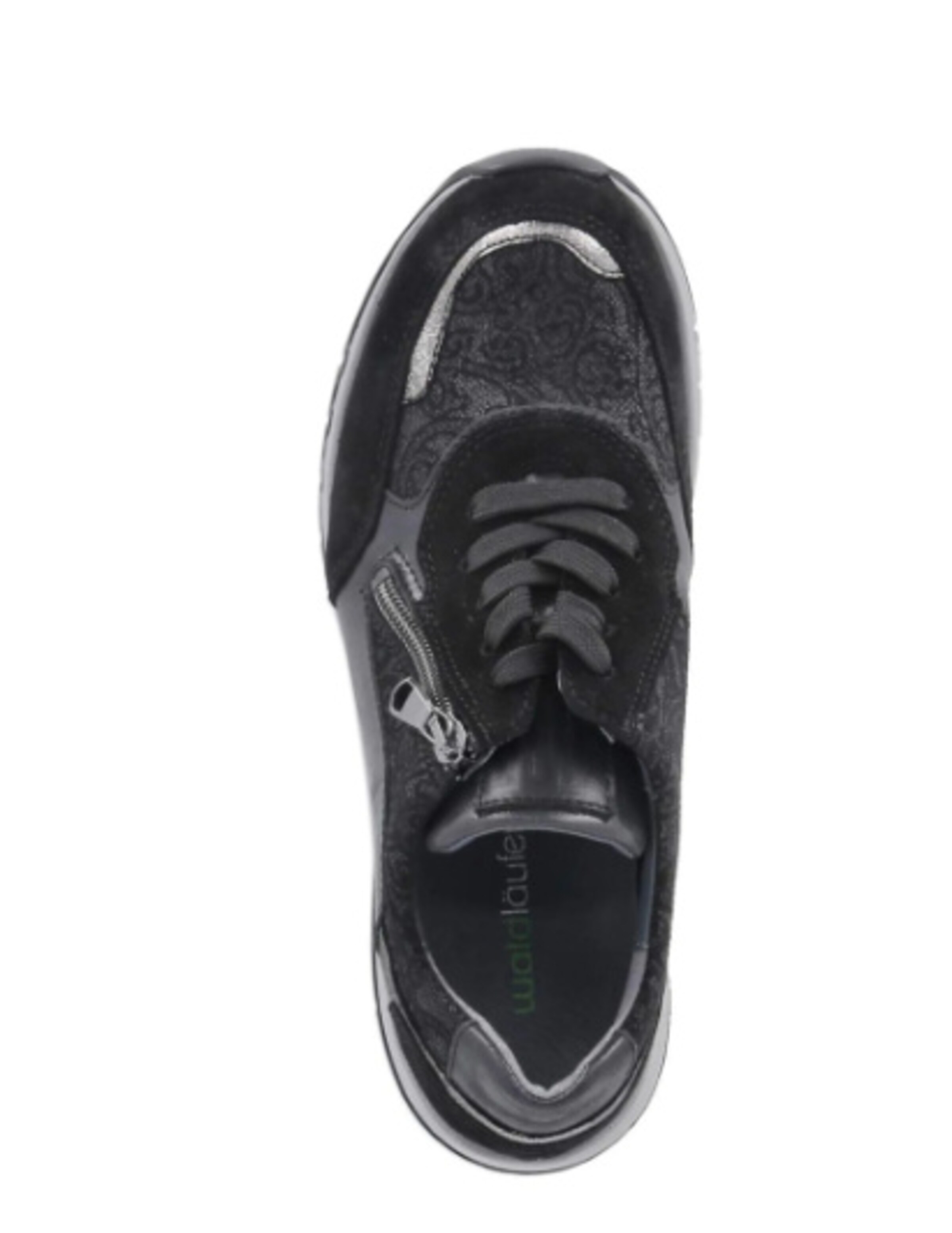 WALDLÄUFER Sportlicher Schnürschuh in Schwarz