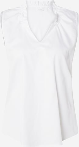 s.Oliver BLACK LABEL Bluse in Weiß: Vorderseite