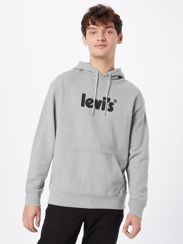 pilka LEVI'S ® Standartinis modelis Megztinis be užsegimo 'Relaxed Graphic Hoodie': priekis